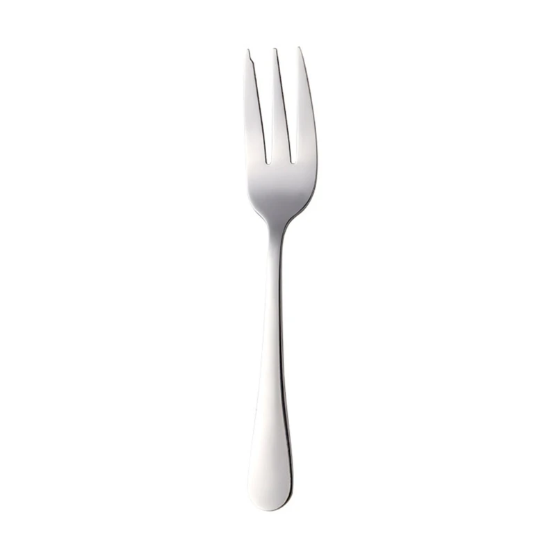 

1Pc Dessert Pastry Fork Multicolor Rainbow Stainless Steel Cake Fruits Salad Appetizer Notched Small Fork for Snack