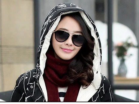

Winter Jacket Women Parka New Design Thick White Duck Down Overcoat Hood Long Slim Printing Floral Coats LX137