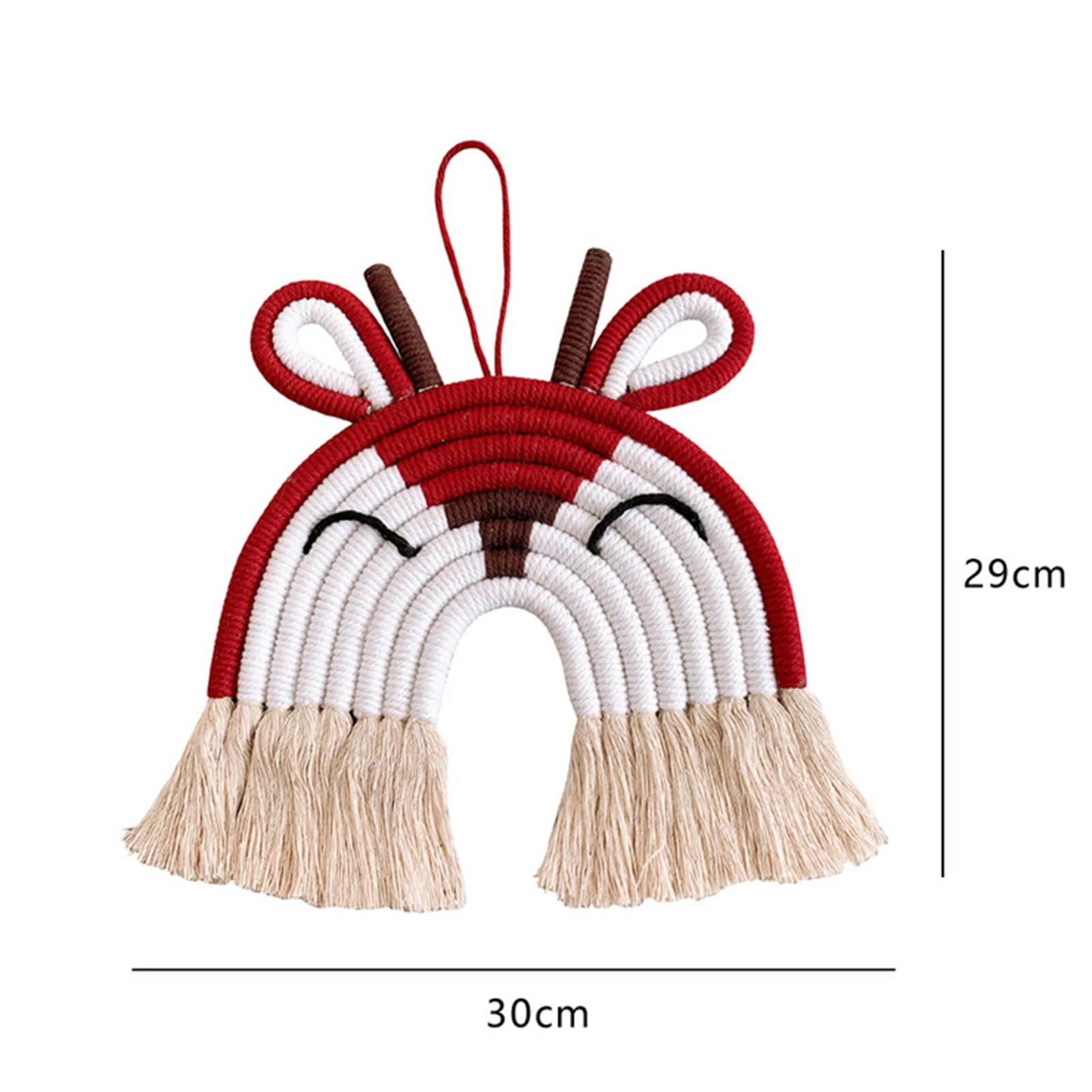 

HOT SALESNew Arrival Cartoon Animal Lion Deer Pendant Hand-woven Ornament Kids Room Decor Photo Props