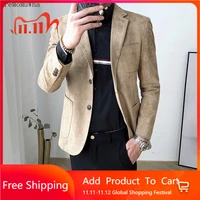 autumn winter net red suede casual suit jacket m 4xl male korean style self cultivation trend small suit young mens shirt 90kg