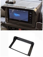 jimny carbon fiber 7 in gps navigation frame cover car radio decorative covers for jimny 2019 2020 jb74 jb64
