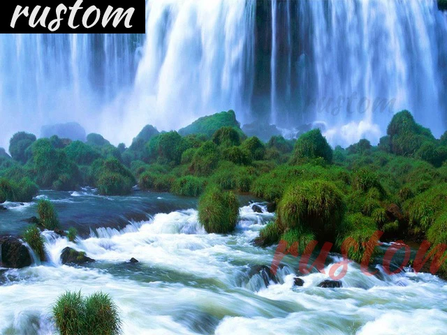 

Landscape Mosaic Art Home Decor Rustom 5D DIY Diamond Painting Waterfall Rhinestone Pictures Full Square Diamond Embroidery