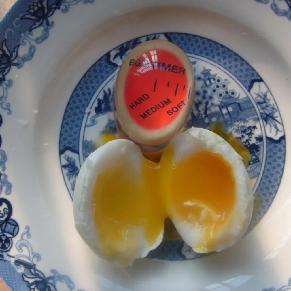1 Color Egg Timer Changing Yummy Soft Hard Boiled Eggs Eco-Friendly Cooking Kitchen Helper |