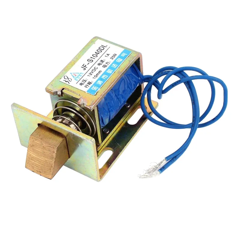 Электромагнитный замок 12 В электромагнит 24 1 А 25 Н 10 мм JF S1040DL|electromagnet solenoid|electromagnet
