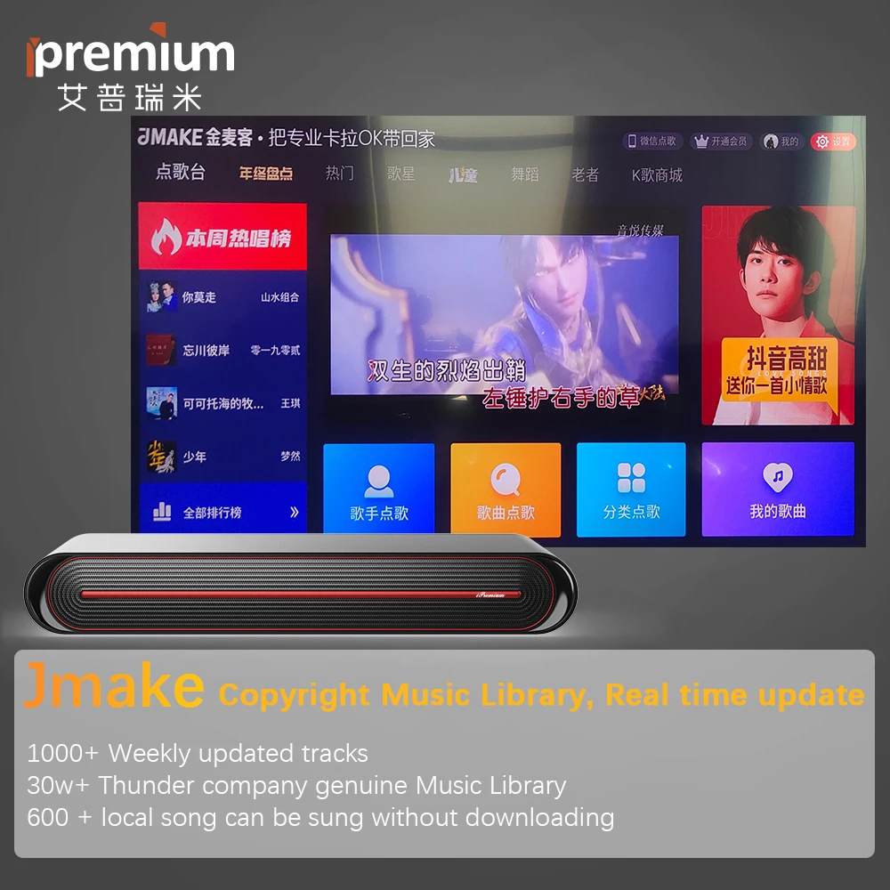 Ipremium 5 1/3 0 80 Вт/60 Вт смарт ТВ Саундбар bluetooth беспроводной динамик с Android TV box и