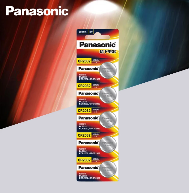 Литиевая батарейка Panasonic cr2032 оригинальный кнопочный элемент питания 15 шт./лот cr