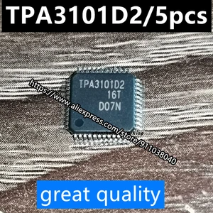 5pcs/lot TPA3101D2 TPA3101D2PHPR QFP-48 LCD driver board chip brand new
