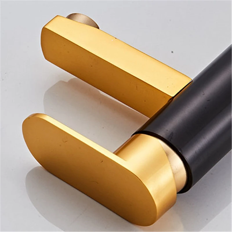

Aluminum Basin Faucets Black Gold Bathroom Sink Washbasin Tap Single Hole 449C