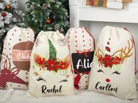 canvas santa sack personalized santa sack personalized christmas bag with name santa bag gift christmas gift family gift santa