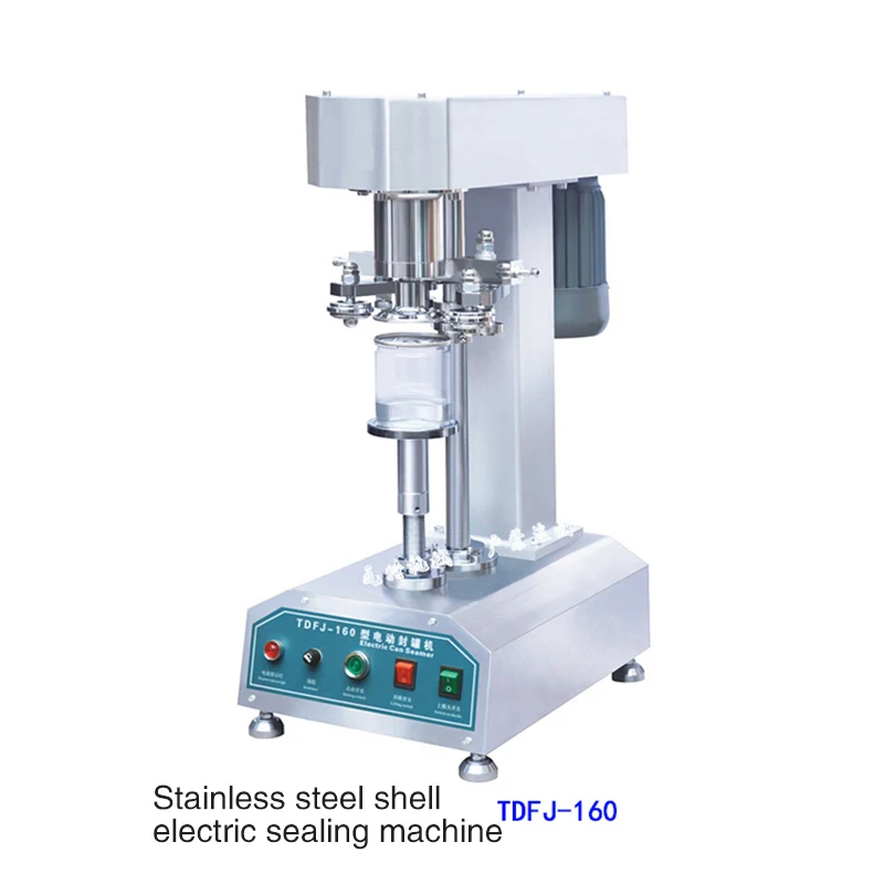 Полуавтоматическая машина для запечатывания жестяных крышек круглая выдвижная