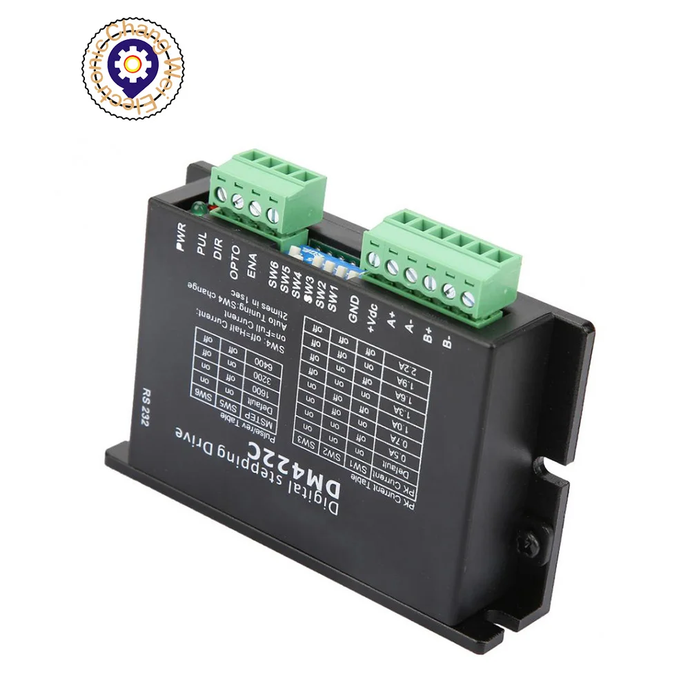 2-фазный шаговый мотор драйвер LeadShine DM422C до 40VDC / 2.2A 512 microstep для станок лазерной