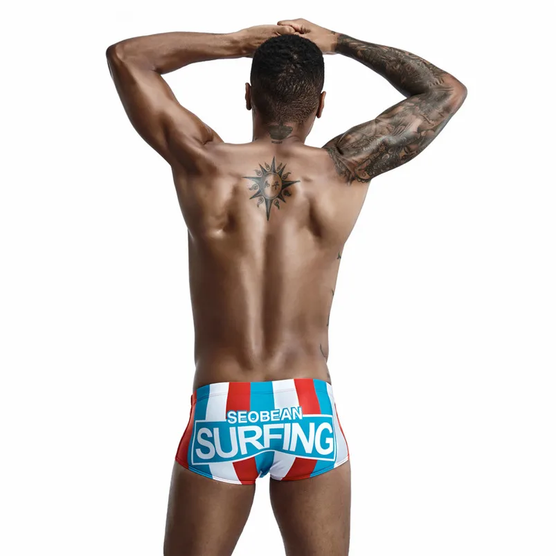 Бренд swim Breifs водонепроницаемые купальники мужские короткие сексуальные