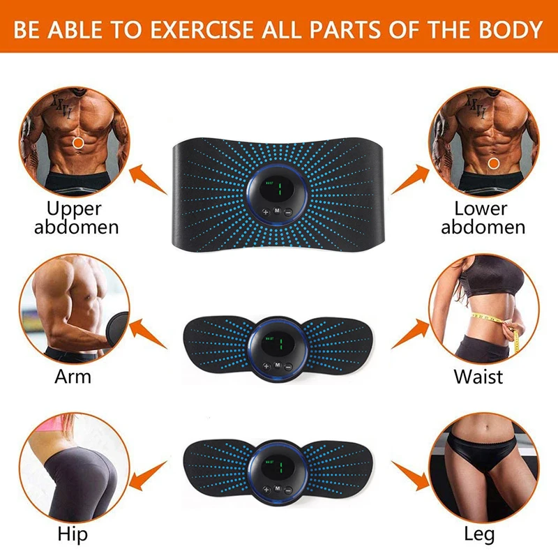 Стимулятор АБС-пластика пояс для похудения электрический умный USB-тренажер