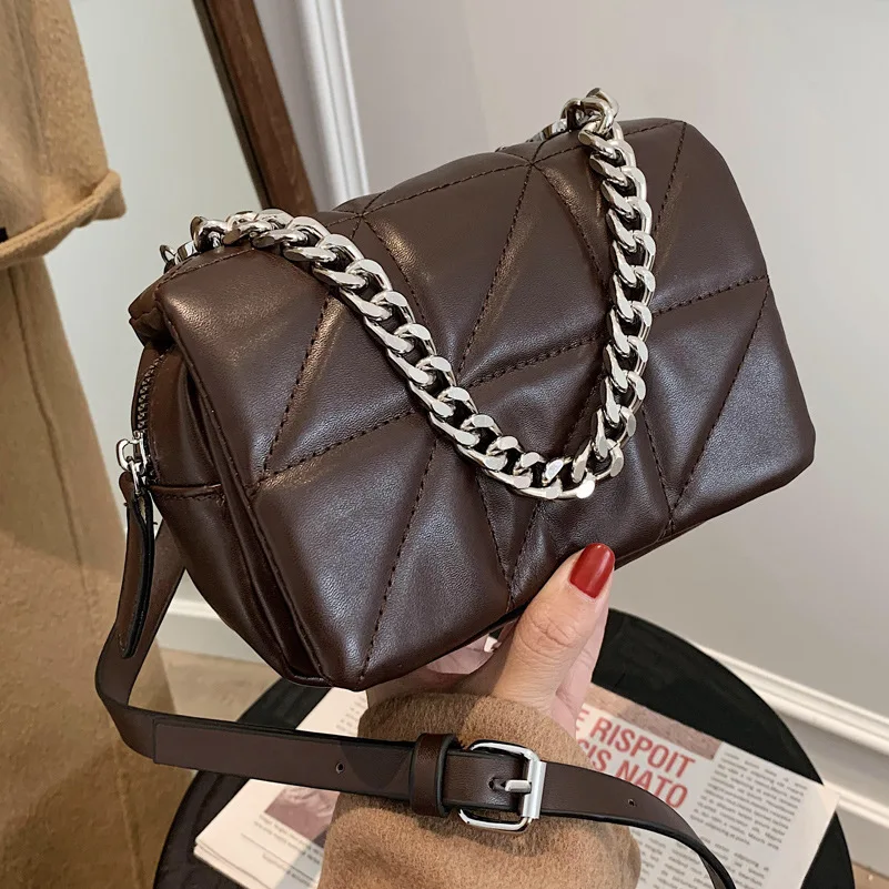 Новейшие стильные сумки для женщин 2021из искусственной кожи повседневные