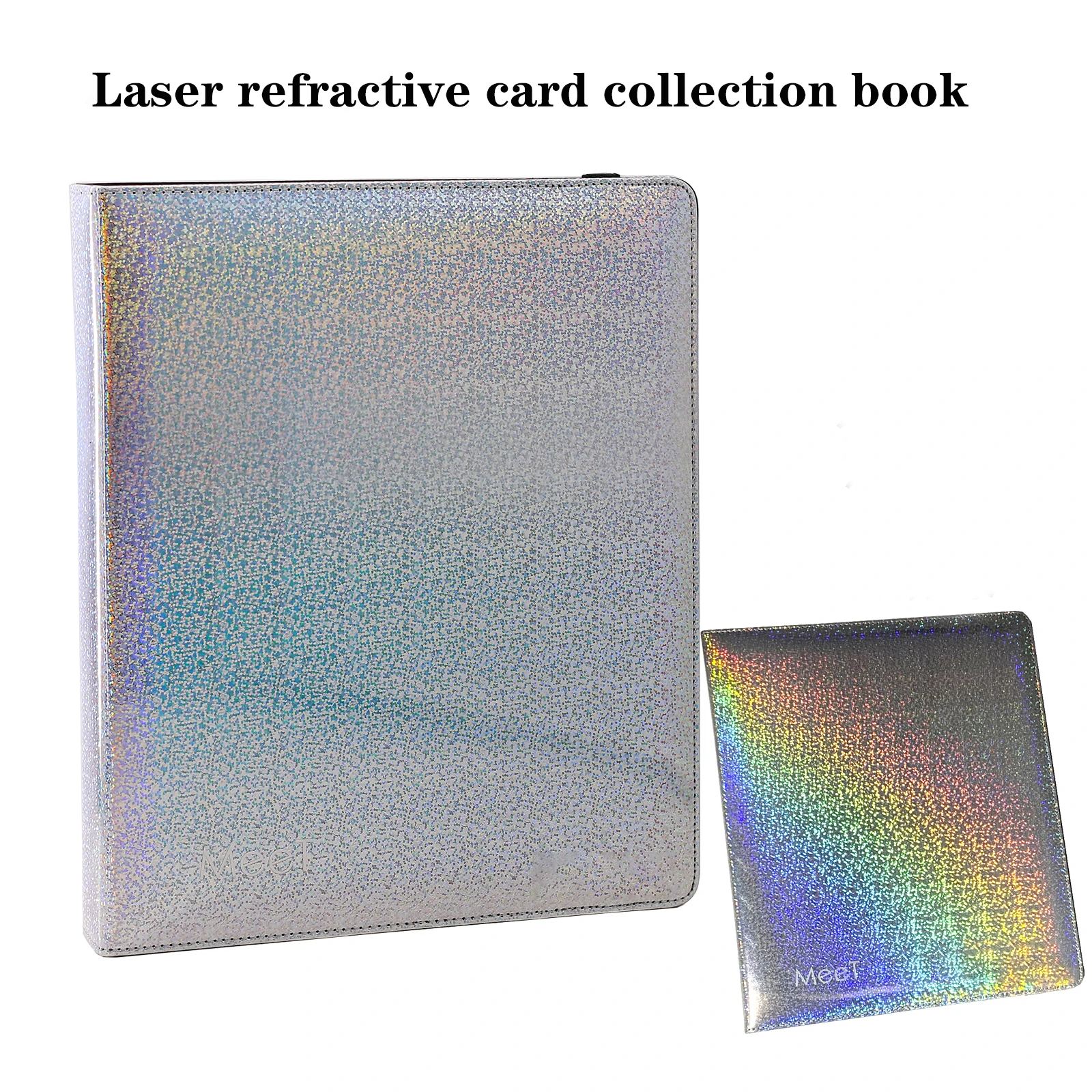 

MeeT 4 цвета Лазерная рефракция Мерцающая карточка книга коллекционный альбом для настольной игры POKEMON TCG MTG торговые карты CAM