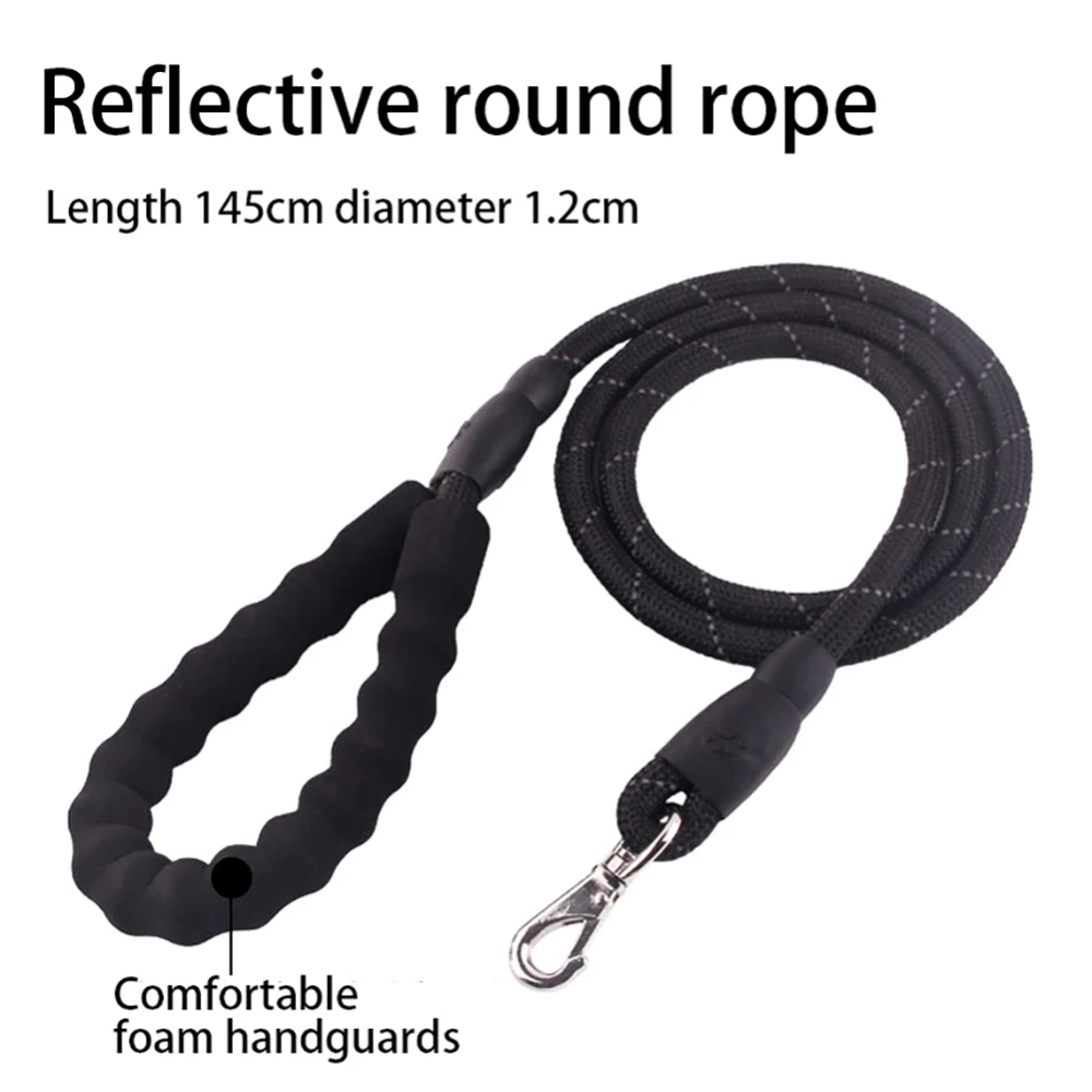 Поводок для домашних животных светоотражающий прочный поводок собак 1 5 м длинный
