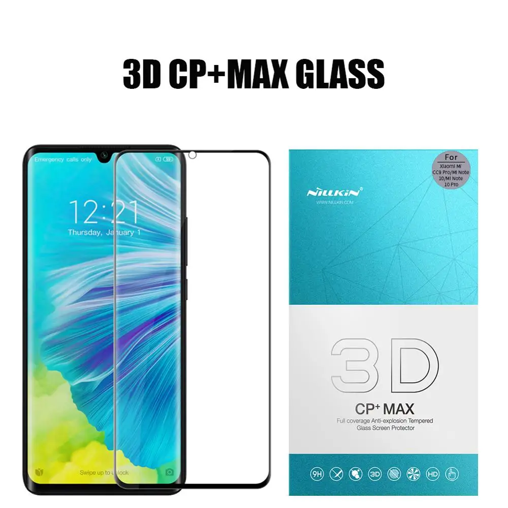 3D CP MAX Для Xiaomi Mi CC9 Pro Note 10 Pro, закаленное стекло, защита экрана Nillkin 3D, полное покрытие, Защитное стекло для Xiaomi Mi Note10 Pro - Цвет: 3D CP MAX