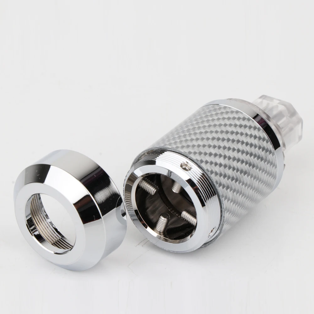 

WCF2-TR Hi-End Carbon Fiber Rhodium Plated US Power Cable IEC Connector Female male Plug HIFI DIY Mains Power Cable