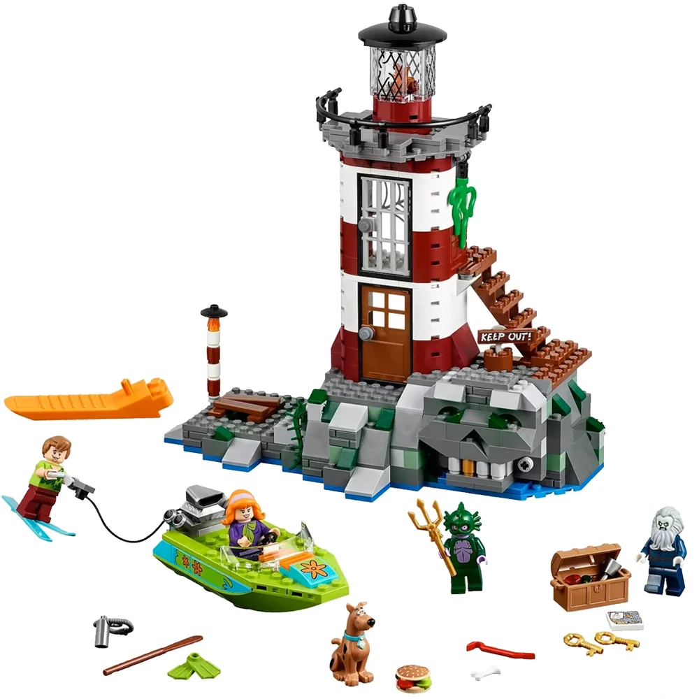 Новая игрушка Fit 75903 Scooby Doo маяк с привидениями набор животных собака мини фигурка Бела 10431 строительные блоки игрушки для детей Подарки