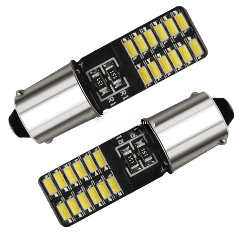 1 шт. T4W BA9S Canbus светильник неполярный 24SMD 4014 светодиодная безотказсветодиодный