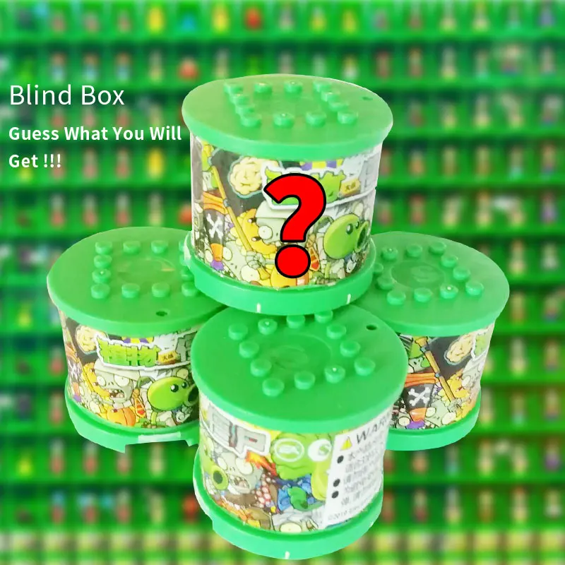 

Plants vs Zombies Building Blocks Figures PVZ Action Figures Dolls Blind Box Brick Toys For Children Collection Toys For Adult