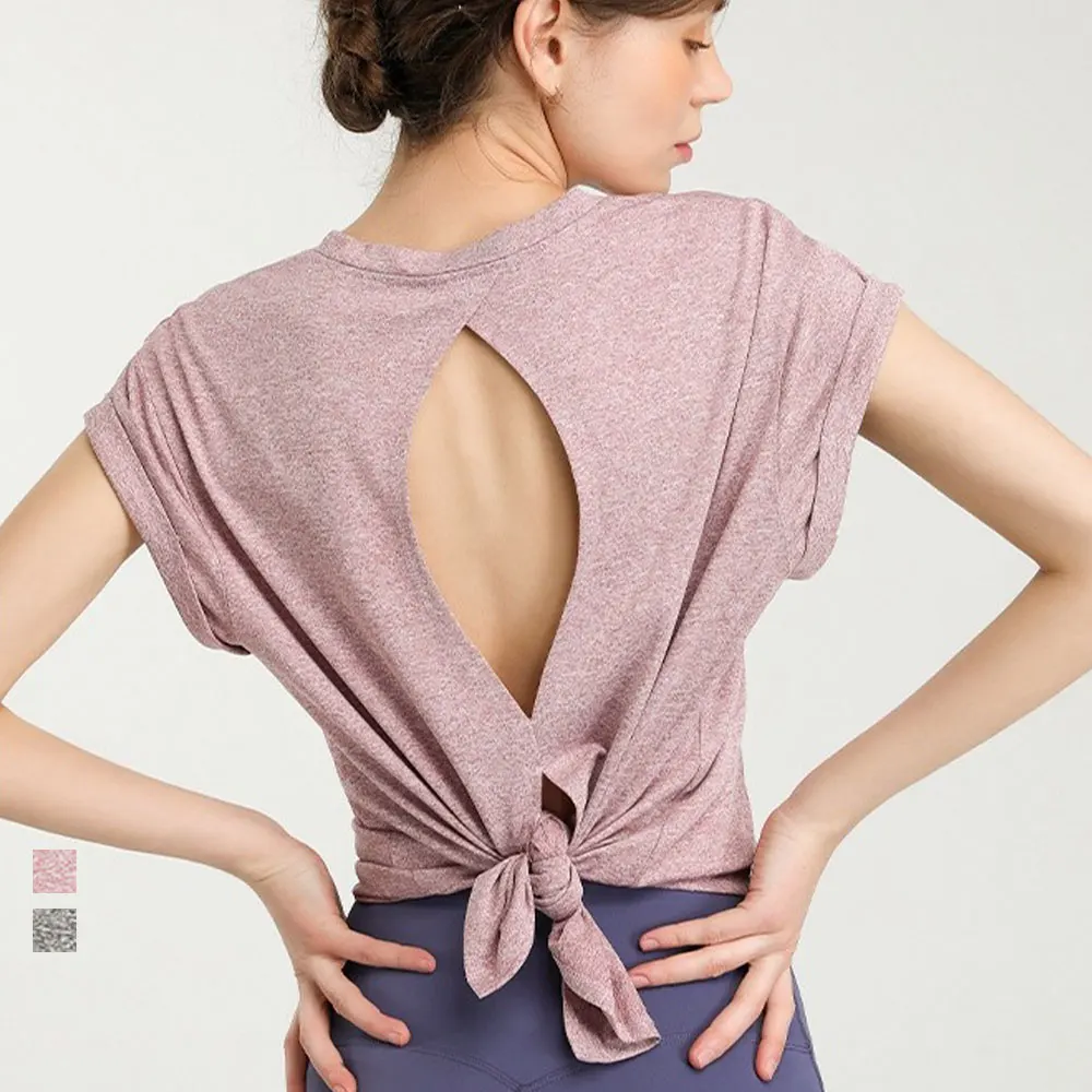 T shirt de Sport Sexy pour femmes, vêtements de Fitness, de musculation, de Yoga, à la mode  (0)