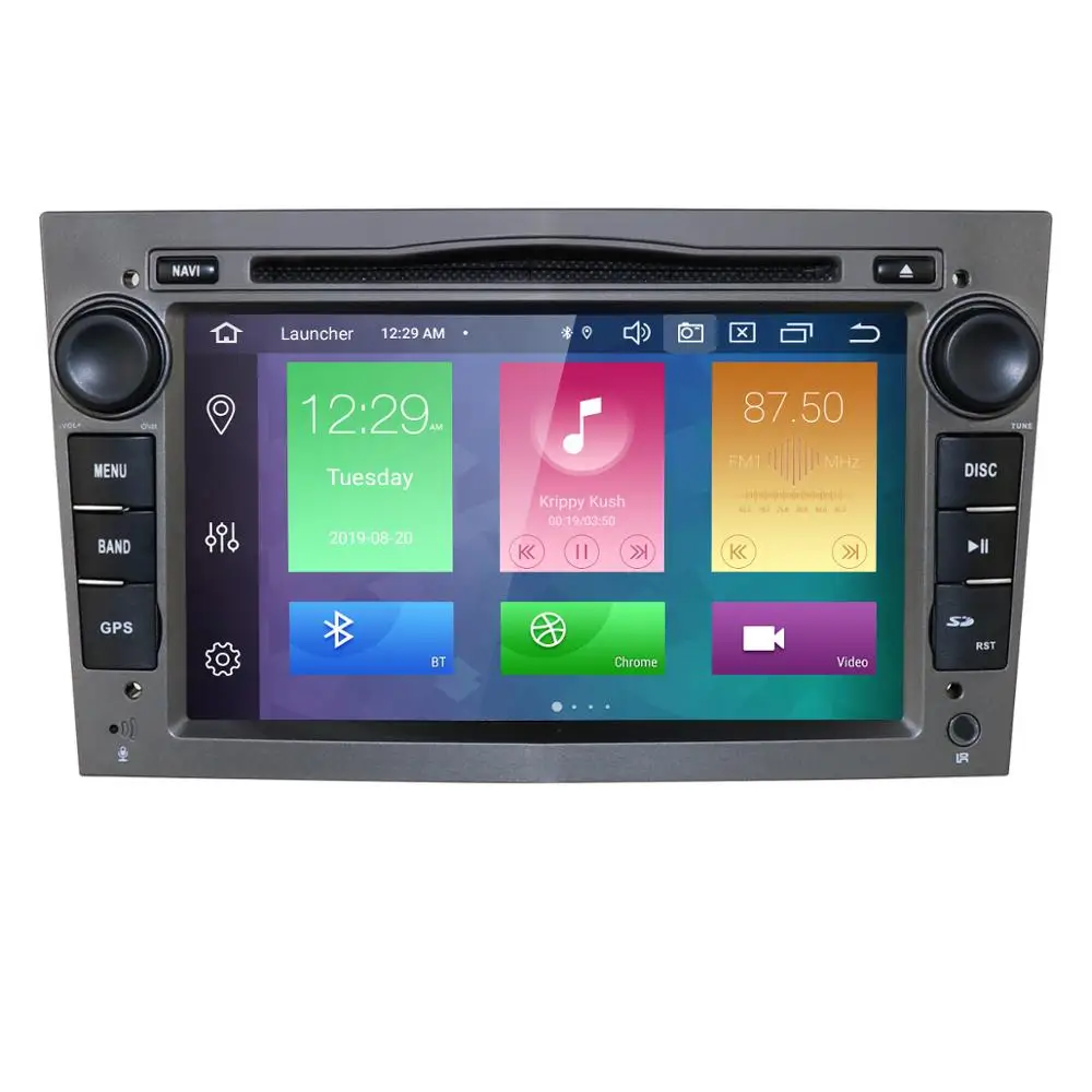 grey Hizpo PX5 2 Din Octa Core " Android 8,0 автомобильный dvd-радиоплеер для Opel Astra Vectra Antara Zafira Corsa gps Navi Wi-Fi и Bluetooth - Цвет: grey
