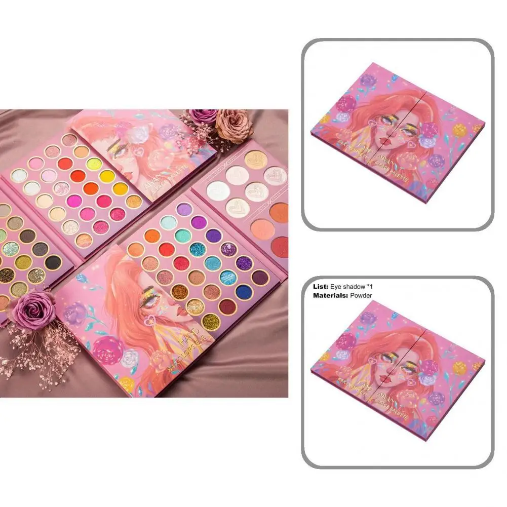 

Mini Safe Color Palette Fine Powder Eyeshadow Waterproof Beauty Eyeshadow Gentle Texture for Women