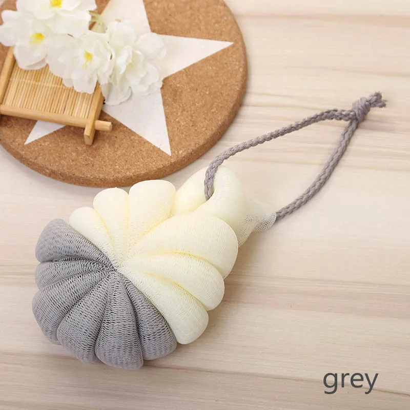 grey 1 шт. PE портативные душевые шарики массажные чистящие принадлежности для ванной Мячи банное полотенце скруббер инструменты для отшелушивания тела - Цвет: grey