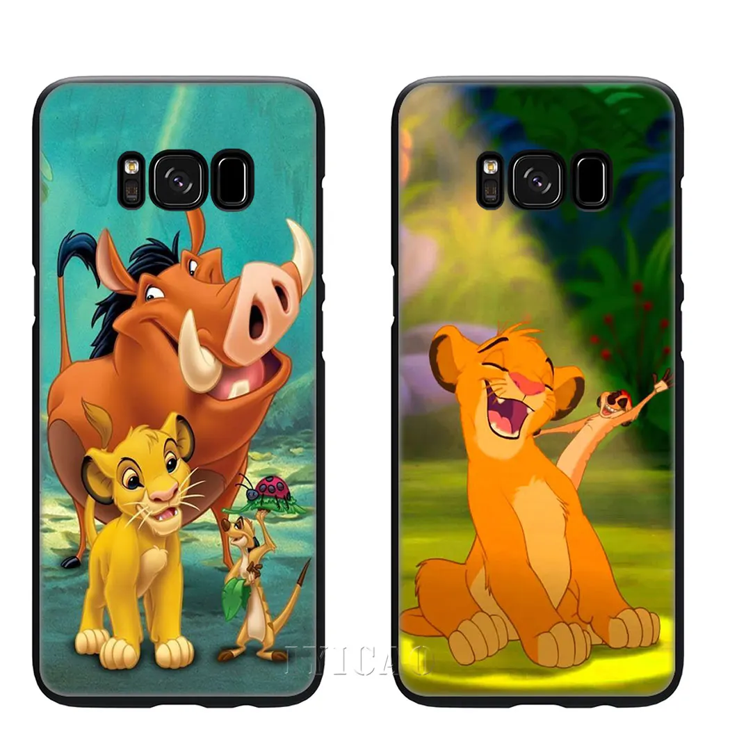 Мягкий силиконовый чехол с мультяшным изображением короля льва и Симбы для Samsung