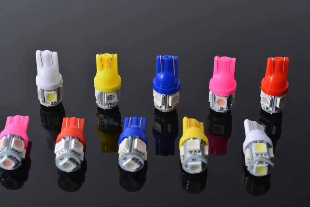 10 шт. T10 5 светодиодный w5w для Mazda 6 t10 5050 габаритные огни 5SMD лампы 194 W5W света клина mazda