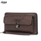 Длинный кошелек Jeep Buluo для мужчин, мужской клатч большой вместимости, деловая сумка для телефона