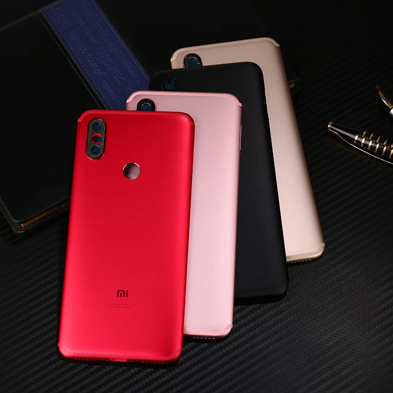 Оригинальный корпус батареи для Xiaomi Mi A2 металлическая задняя крышка запасные