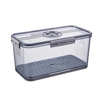 food storage container fruit fish vegetables organizer transparent food storage box with top timing for fridge freezer