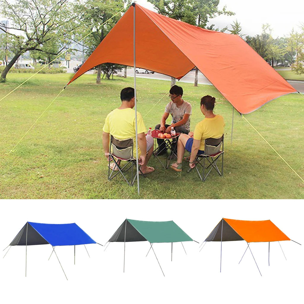 

3-4 Person Sun Shelter With Sandbag Beach Camping Festival Fishing Hiking Garden Tent Tarp Canopy Shelters