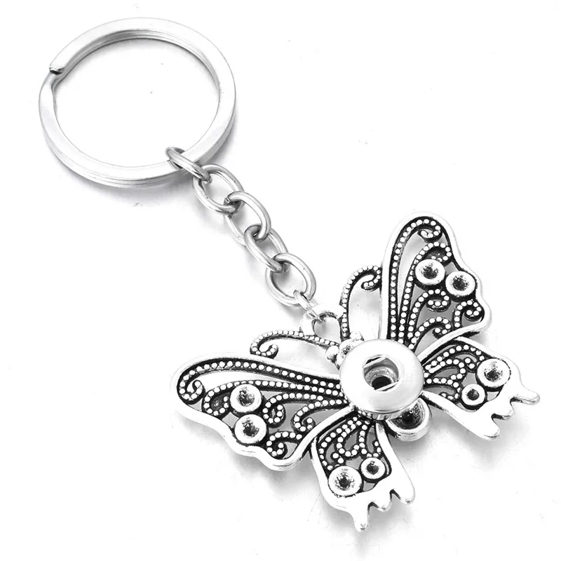 Новые ювелирные изделия 12 мм 18 брелки для ключей женщин Подарки Девушка Бабочка