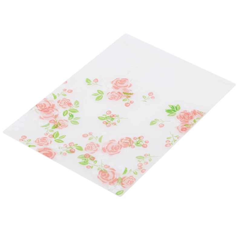 100 предметов Милые принты Зимние детские носки розы печенье сумки самоклеящаяся