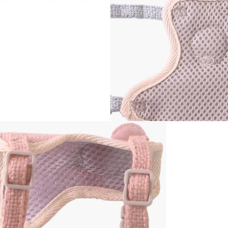Pet Supplies Cat Harness Leash Set Vest Nylon Cartoon Pattern Permeable Harnesses Convenient Buckle Sewing Rope | Дом и сад