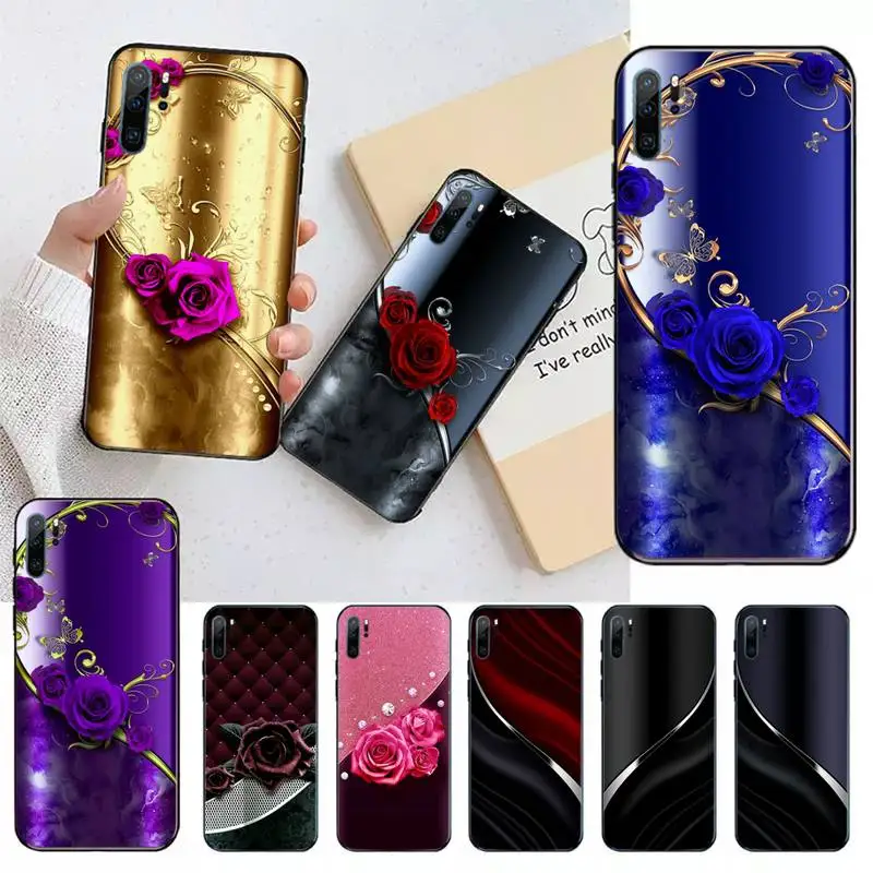 

Crystal Rhinestone Flower pattern Phone Cases For Huawei honor Mate P 10 20 30 40 Pro 10i 9 10 20 8 x Lite Luxury brand shell