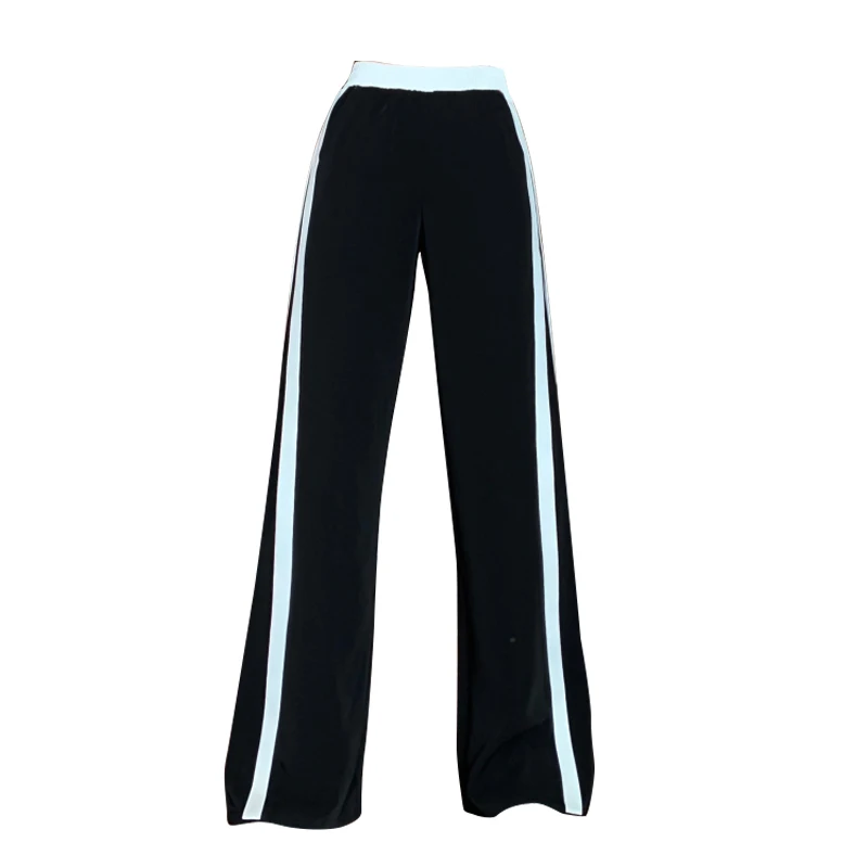 

2021 New Women Joggers Sweatpants Casual Wide Leg Pants Women Stripe Hip Hop Sweat Pants Streetwear Women Trousers Vintage