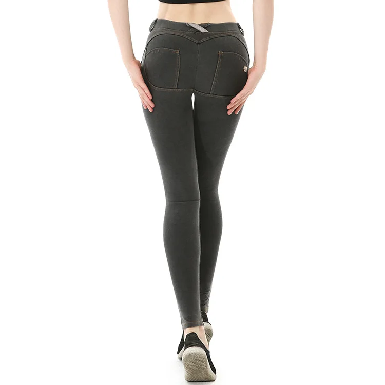 Denim Workout Booty Leggings Jeans for Women High or Low Waist Push Up Butt Left Legging Skinny Pants Legins Fitness Mujer