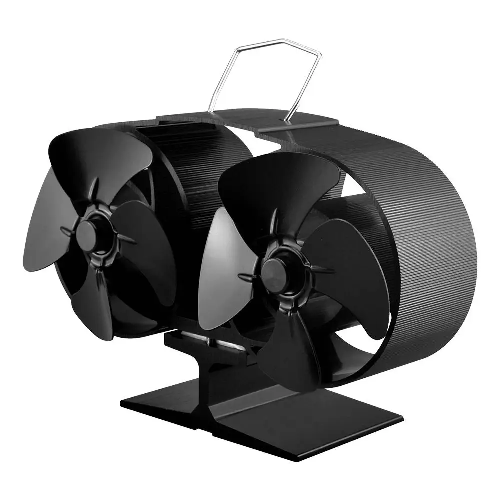 8 Blades Новая горячая мощность Отопительная печь вентилятор для камина тепловая мощность ed плита вентилятор зимний бытовой эффективный распределения тепла деревянная плита вентилятор - Цвет: 8 Blades