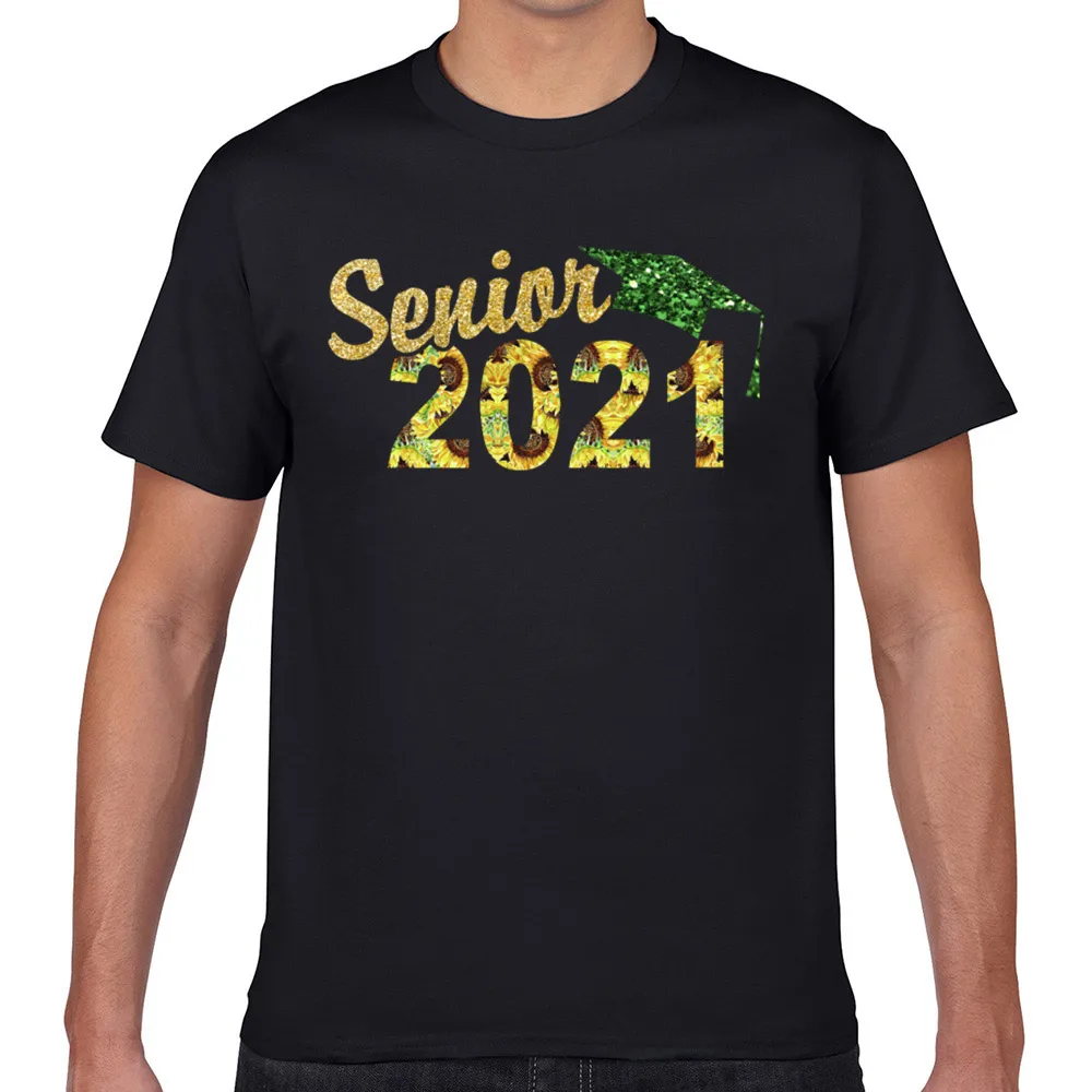 

Tops T Shirt Men senior 2021 sunflower Funny White Geek Short Male Tshirt
