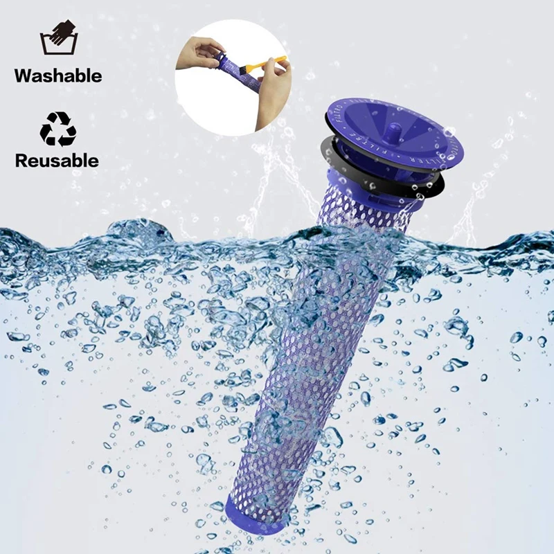 Моющийся фильтр для предварительного двигателя совместимый с Dyson Dc58 Dc59 Dc61 Dc62 V6 V7 V8