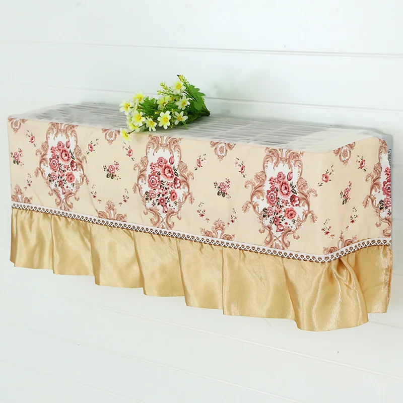 Кружевная ткань цветочный подвесной чехол для кондиционера пылезащитный