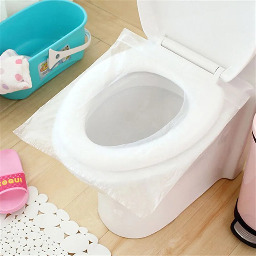 1/5/10pcs Disposable Toilet Seat Cover Mat Portable 100% Waterproof Safety Pad For Travel/Camping Bathroom Accessiory@01 | Дом и сад