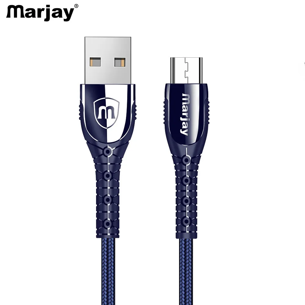 

Marjay Micro USB Cable 2.4A Fast Charger Data Zinc alloy Cable for Samsung Xiaomi LG Tablet Mobile Phone Cable Usb Micro Usb