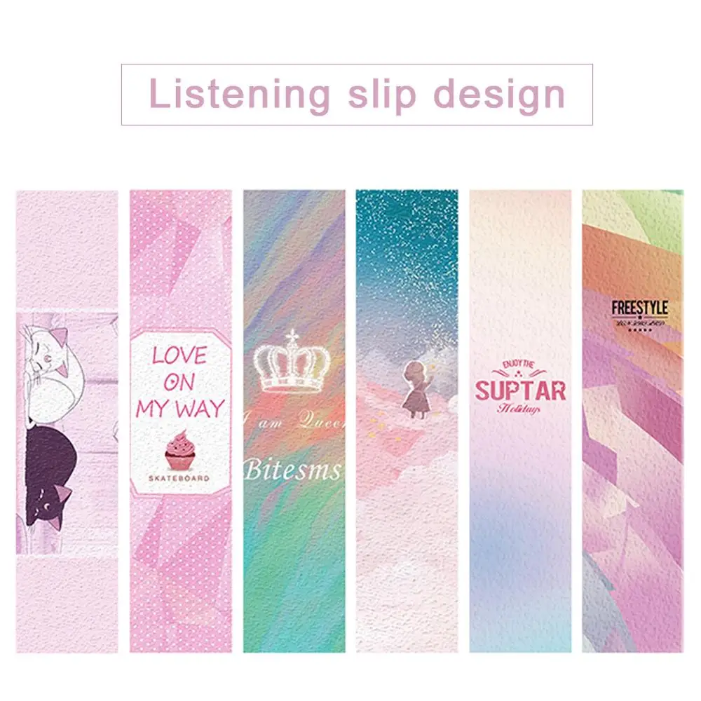 

84*23/122*26 Skateboard Sandpaper Scooter Grip Tape Longboard Thickening Skid Resistance Fish Board Grip Deck Protection Sticker