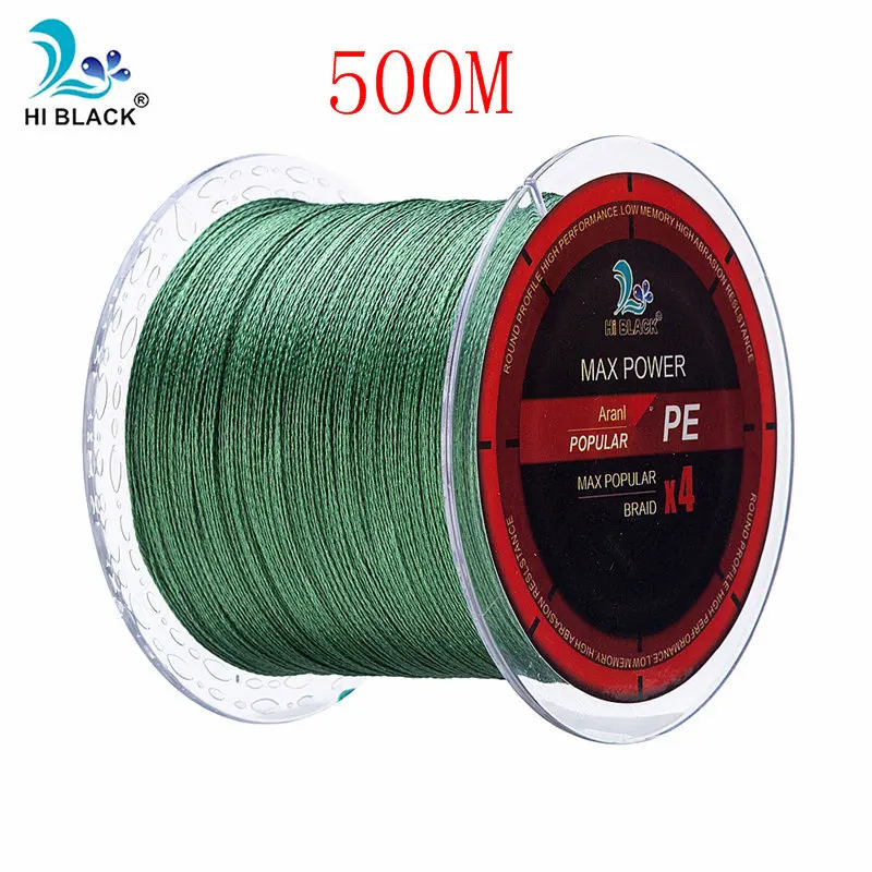 Green 500m Новинка m500m1000m 4 нити Япония многофиламентная PE плетеная леска 8 фунтов до 80 фунтов жесткая и прочная леска - Цвет: Green 500m