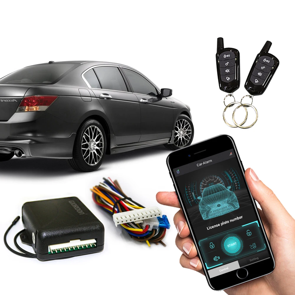 

Universal Car Alarm Systems Auto Remote Central Kit Door Lock Keyless APP With Remote Contr Entry System Central Locking